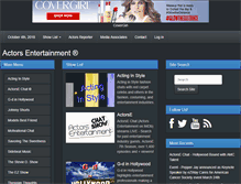 Tablet Screenshot of actorsentertainment.com
